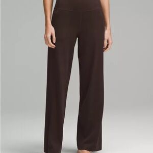 Brown Wide Leg Lululemon Align Pants